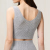 Triumph - Lounge Me Crop Top Dark Grey Melange