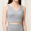 Triumph - Lounge Me Crop Top Dark Grey Melange