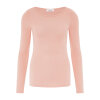 Chantelle - T-shirt L/Æ i Uld/Silke Pink Clay