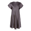 Lady avenue - Natkjole i Silke med ærme Graphite Lady avenue - Natkjole i Silke med ærme Graphite