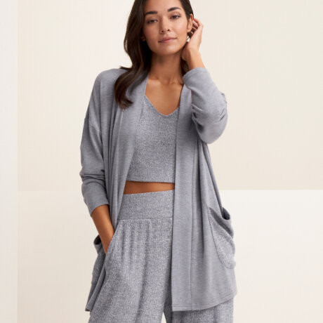 Triumph - Thermal Cardigan Dark Grey Melange