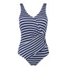 Lentiggini swimwear - Fancy Stripe Badedragt Navy/Hvid
