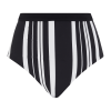 Chantelle - Maui Høj Bikini Trusse Black Stripes