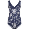 Lentiggini swimwear - Badedragt V-neck Navy/Offwhite