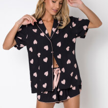Aruelle - Kayleen Pyjamas Sæt Black/Pink
