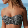 Freya - Check In Bandeau Bikini Monochrome