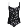 Trofé - Floral Brush Badedragt Sort
