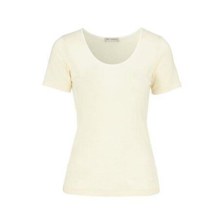 Damella - T-Shirt Uld/Silke Vanilla Damella - T-Shirt Uld/Silke Vanilla