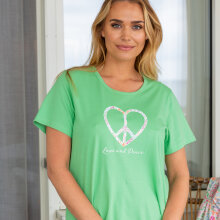 Trofé - Love and Peace Big T-shirt Green