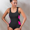 Trofé - Klor Resistent Badedragt Black/Pink