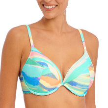 Freya - Summer Reef Plunge Bikini Top Aqua