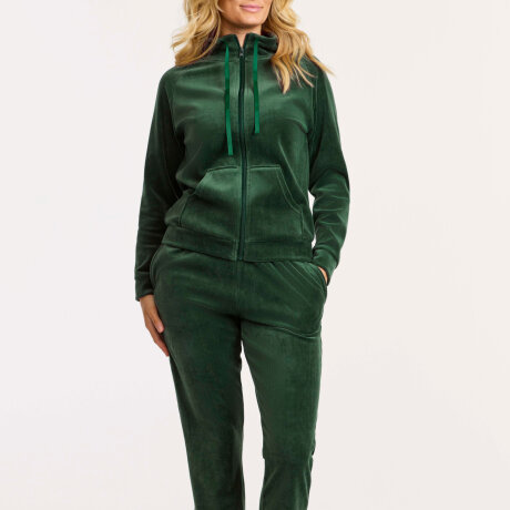 Damella - Velour Hjemmesæt Grøn Damella - Velour Hjemmesæt Grøn