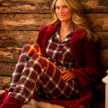 Damella - Pyjamas Flannel Ruby Wine