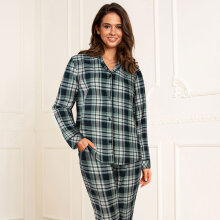 Lady avenue - Bomuld Flannel Pyjamas Forrest Checks