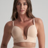 Bye bra - BH til Dyb Udskæring Beige