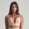 Bye bra - BH til Dyb Udskæring Beige