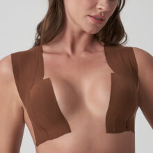 Bye bra - Bryst Tape + Satin Nipple Cover Brun