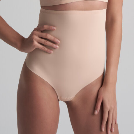 Bye bra - Sculpting Højtaljet String Beige