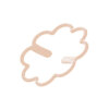 Bye bra - 3-pak Klips til BH stropper Beige/Hvid/Sort