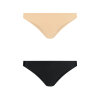 Bye bra - 2-pak Usynlig Brazilian Trusse Beige/Black
