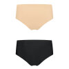 Bye bra - 2-pak Usynlig Maxi Trusse Beige/Black