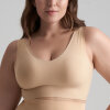 Bye bra - Top med V-hals Beige
