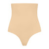 Bye bra - Usynlig Højtaljet String Beige
