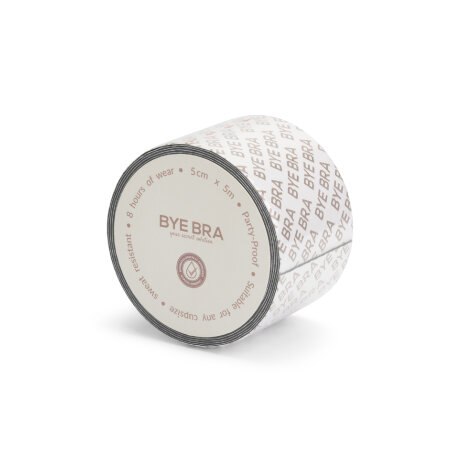 Bye bra - Bryst Tape dobbeltklæb 5cm X 5m Sort