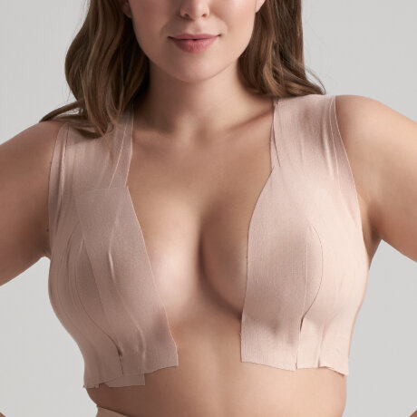 Bye bra - Bryst Tape + Satin Nipple Beige