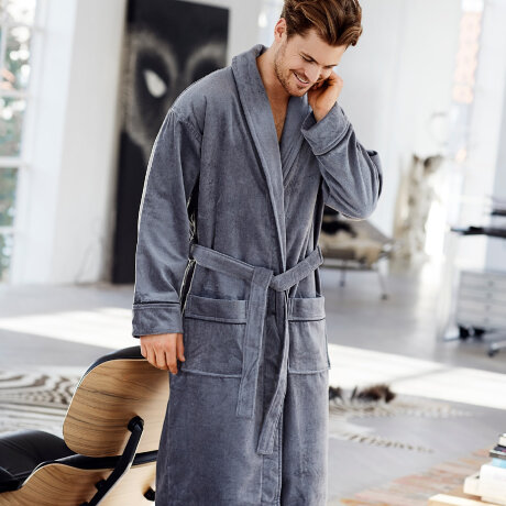 JBS Herre - Bomuld Morgenkåbe Grå JBS Herre - Bomuld Morgenkåbe Grå