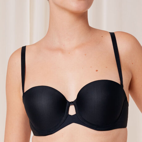 Triumph - Pure Micro Stropløs BH Sort Triumph - Pure Micro Stropløs BH Sort