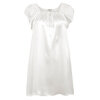 Lady avenue - Silkenatkjole med ærme Off-White
