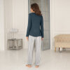 Lady avenue - Bambus Flannel Pyjamas Blue/Red