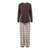 Lady avenue - Bomuld Flannel Pyjamas Coffee Bean