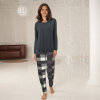 Lady avenue - Bambus Pyjamas Ink Checks