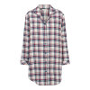 Lady avenue - Bomuld Flannel Natskjorte Blue/Red Lady avenue - Bomuld Flannel Natskjorte Blue/Red