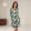 Lady avenue - Bambus Natkjole L/Æ Army Check