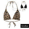 SuiAva - Waverly Bikini Top Leopard/Sort
