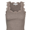 Rosemunde - Classic Silke Top med Blonde Brown Melange