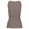 Rosemunde - Classic Silke Top med Blonde Brown Melange
