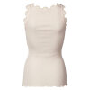 Rosemunde - Classic Silke Top med Blonde Soft Rose
