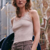Rosemunde - Classic Silke Top med Blonde Soft Rose