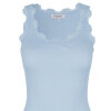 Rosemunde - Classic Silke Top med Blonde Heather Sky