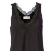 Rosemunde - Tank Top med Blonder Sort