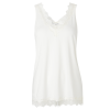 Rosemunde - Tank Top med Blonder Ivory