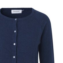 Rosemunde - Cardigan i Uld og Cashmere Dark Navy Melange