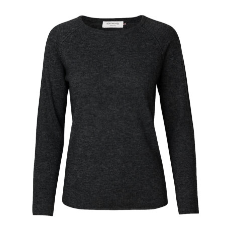 Rosemunde - Strik i Uld og Cashmere Dark Grey Melange