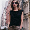 Rosemunde - T-shirt i Viscose Sort