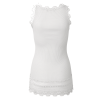 Rosemunde - Silke Top med blondekant New White