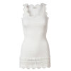 Rosemunde - Silke Top med blondekant New White
